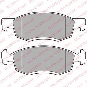 ZAPATAS DE FRENADO PARTE DELANTERA DELPHI LP2137 