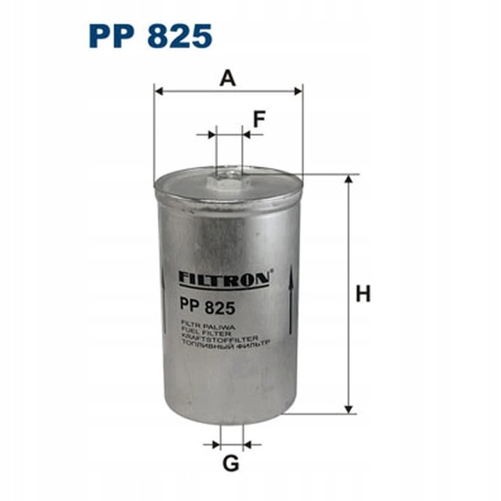 FILTRO COMBUSTIBLES FILTRON PP 825 