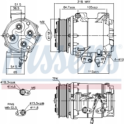 COMPRESSEUR DE CLIMATISATION NISSENS 890128 ACCORD 03-