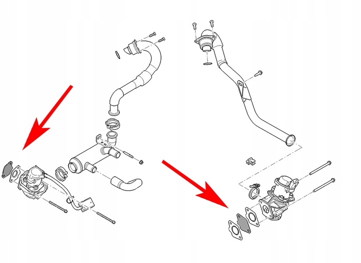 AT-EGR-544/B/22 BRIDA CIEGA EGR CITROEN PEUGEOT FORD 1.4 1.6 HDI TDCI 