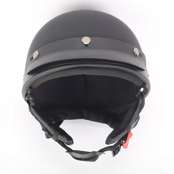 CASCO PARA MOTOCICLETA ORZESZEK HELM CASCO PARA SKUTERA RETRO NEGRO GAFAS 