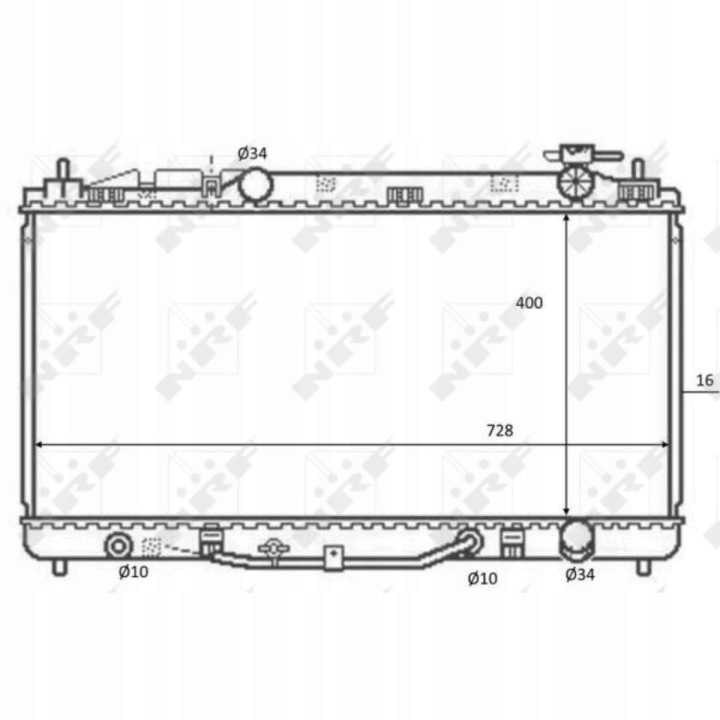 RADIATEUR TOYOTA CAMRY HYBRID 01/2006-09/2011
