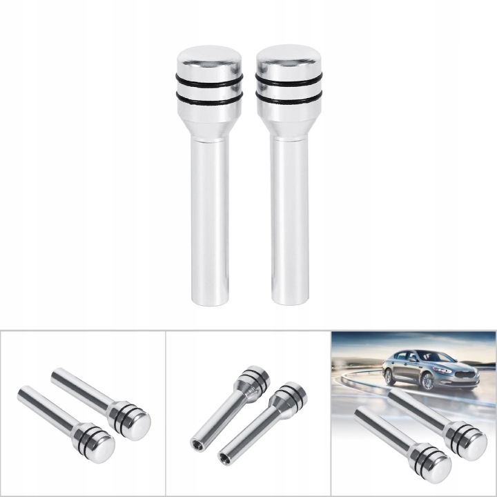 2 PCS ARGENTÉ AUTOMOBILE SERRURE DE PORTE