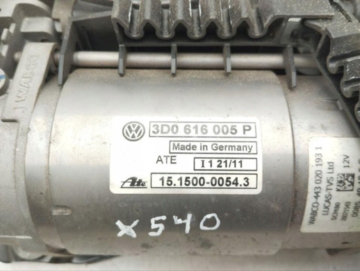 COMPRESSEUR SUSPENSIONS PNEUMATIQUE BENTLEY CONTINENTAL FLYING PIGNON 2012 3