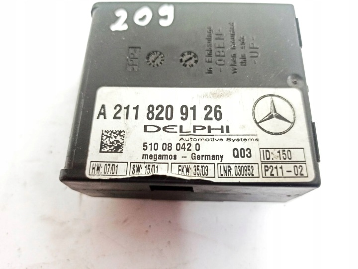 MERCEDES-BENZ CLK A209 C209 2003 CONTRÔLEURS