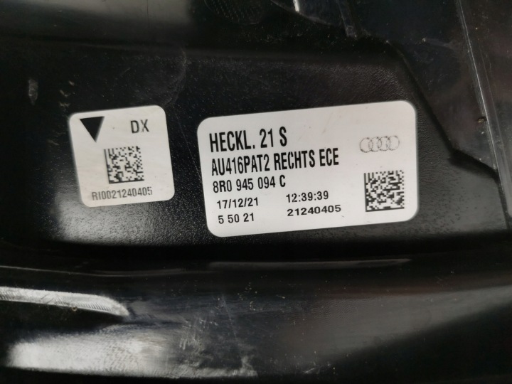 PHARE ARRIÈRE AUDI Q5 8R0945094C NEUF ORIGINAL