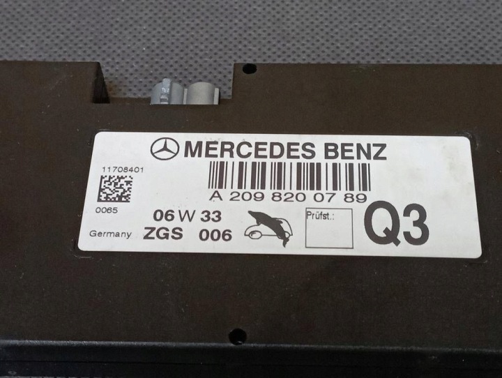 MERCEDES CLK W209 LIFT MODULE AMPLIFICATEUR ANTENNES PARE-BRISE A2098200789