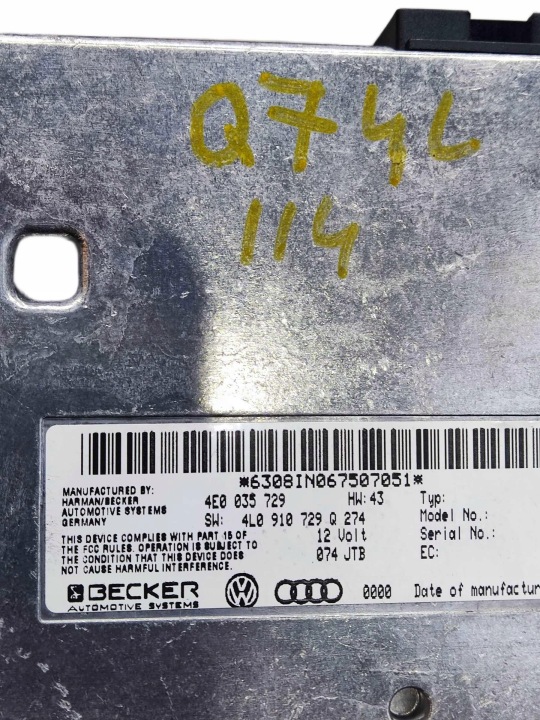 AUDI Q7 4L MONITEUR NAWIGAJI 4L0863351B