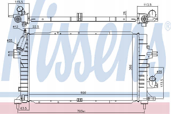 RADIATEUR MOTEUR NIS 630752