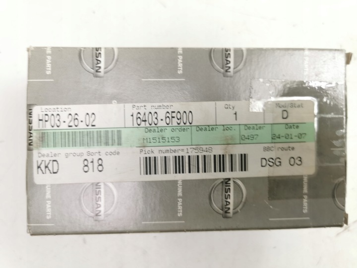 FILTRE CARBURANTS NISSAN MICRA K11 1.5 D OE 16403-6F900
