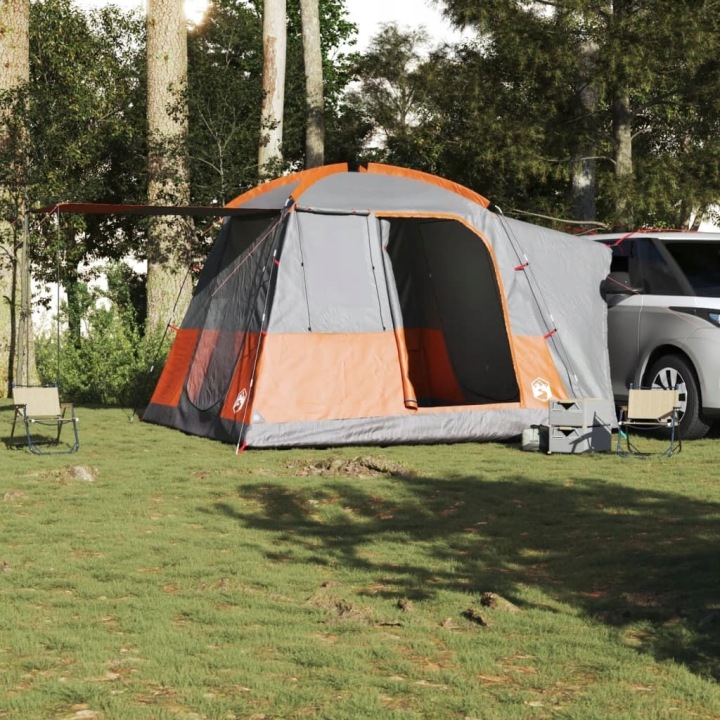TENTE AUTOMOBILE VIDAXL 4-OS. GRIS ÉTANCHE POLYESTER 185T