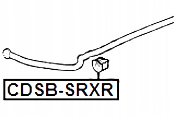 BLOQUE SILENCIOSO TRASERO ESTABILIZADOR CADILLAC SRX 2004-2009 EUROPA FEBEST 