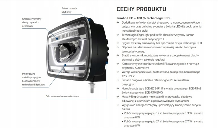 PROJECTEUR FEU DE ROUTE HELLA 1FE 016 773-001 SUR ZWROCIE