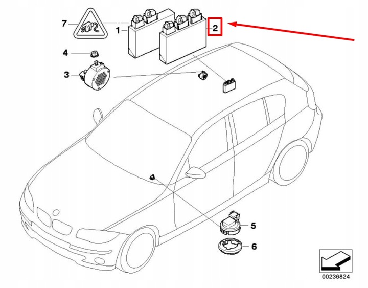 BMW 1 CABRIOLET E88 RADAR DE RECUL CONTROL UNIT 9252638 66209252638 photo 4 - milautoparts-fr.ukrlive.com