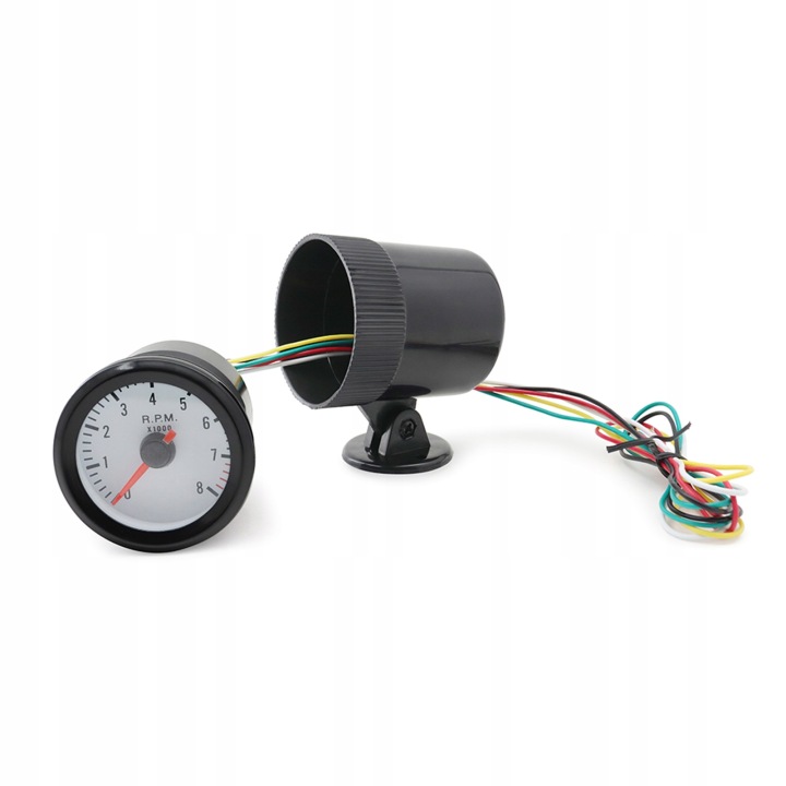 INDICATEUR COMPTE-TOURS TACHOMETR AUTOMOBILE 0-8000 RPM BLEUES DIODES LED