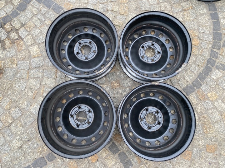 4× JANTE ACIER RENAULT OE 6.0″ X 16″ 5X118