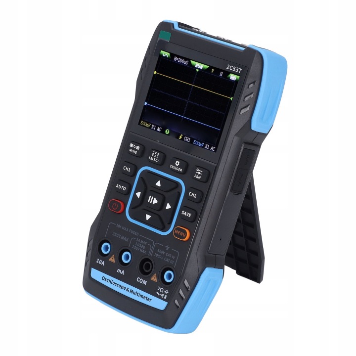 NUMÉRIQUE OSCYLOSKOP MULTIMETR 3 DANS 1 19999 QUANTITÉ 250 MS/S HANDHELD H2