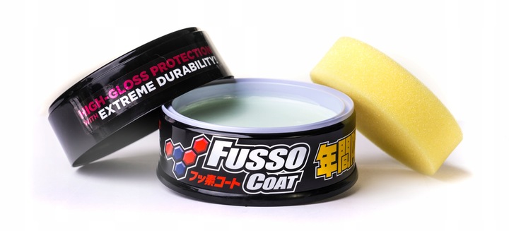 SOFT99 FUSSO COAT 12 MONTHS WAX DARK WOSK AUTO DURO SZAMPON QJUTSU 