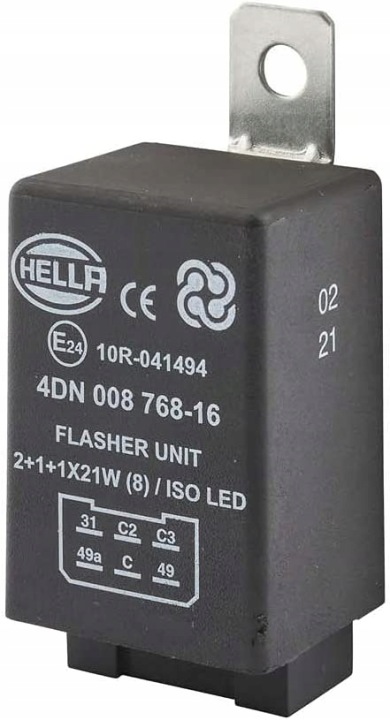 RELAIS CLIGNOTANTS LED 6-PIN 12V HELLA