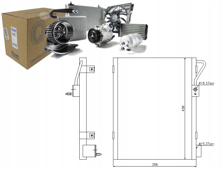 DÉSHYDRATEUR CLIMATISATION DODGE PICK UP (02-), DODGE RAM (02-), DODGE RAM (05-