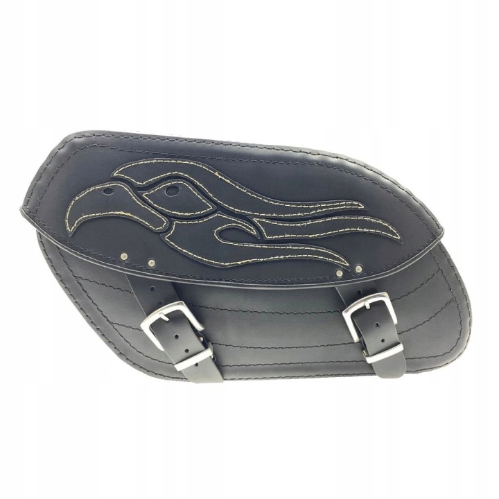 SACOCHES CUIR CUIR YAMAHA HONDA SUZUKI HARLEY GRAND 18 GAUCHE (24741)