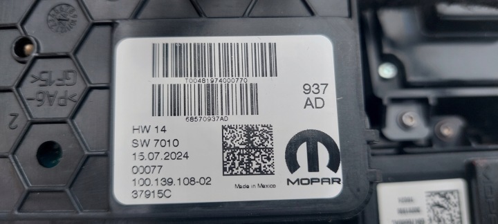 JEEP GRAND CHEROKEE WL 25 PANNEAU ACCOUDOIR POIGNÉE ROTATIVE MÉCANISME DE CHANGEMENT DE VITESSES VITESSE 2607