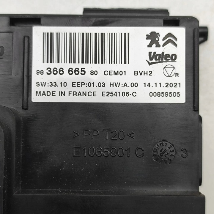 UNITÉ GESTIONNAIRE CLIMATISATION TOYOTA PROACE CITY COFFRE BODY/MPV 9836666580