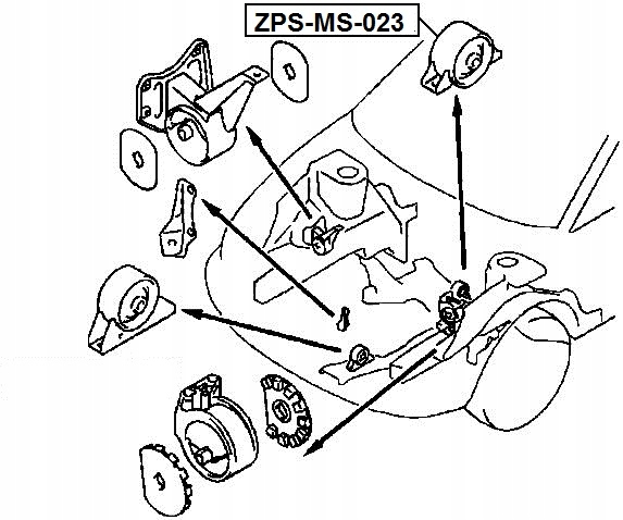 COUSSIN MOTEUR ZPS-MS-023 NTY