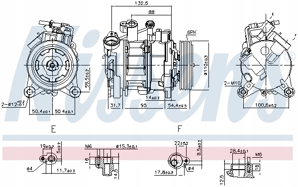 NISSENS 890072 COMPRESSEUR DE CLIMATISATION BMW