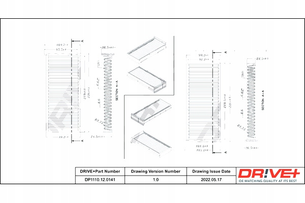 DRIVE+ FILTRO CABINAS MITSUBISHI CARISMA 97-06 S TANDARD 