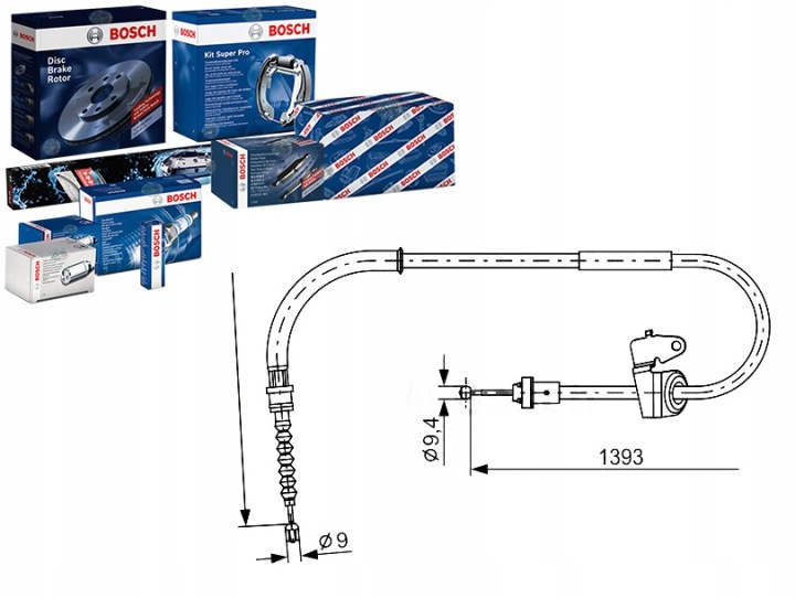 CÂBLE FREINS MANUEL MINI (R56) (R57) (R58) (R59