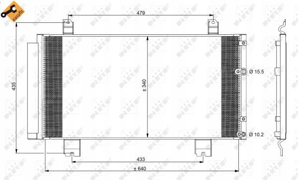 CONDENSADOR DE ACONDICIONADOR LEXUS IS 250 05- 