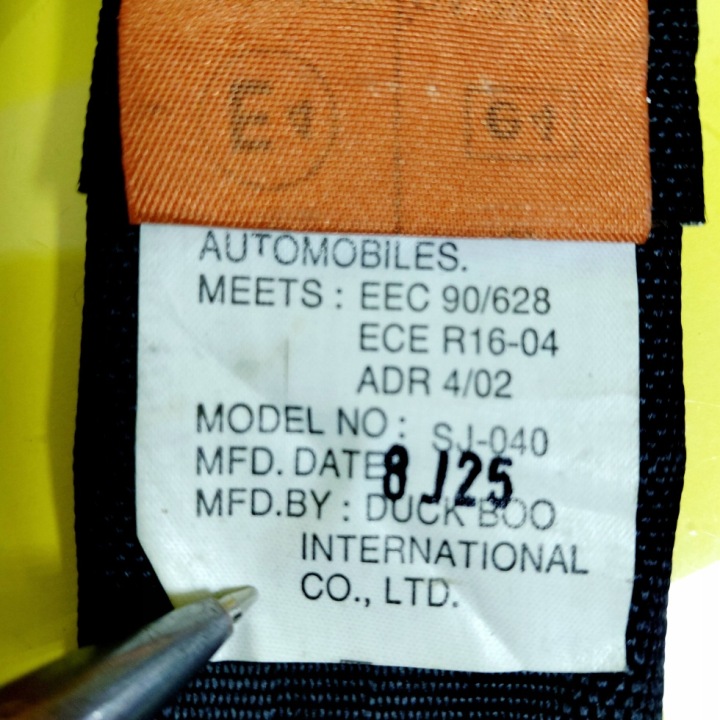 CEINTURE DE SÉCURITÉ MILIEU ARRIÈRE DAEWOO LANOS 0426106 NR1138