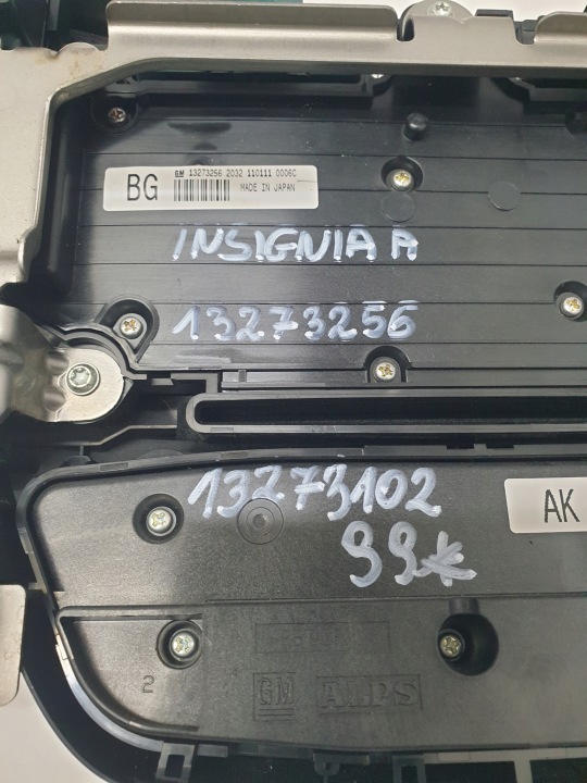 PANNEAU RADIO PANNEAU CLIMATISATION OPEL INSIGNIA A 13273256 13273102
