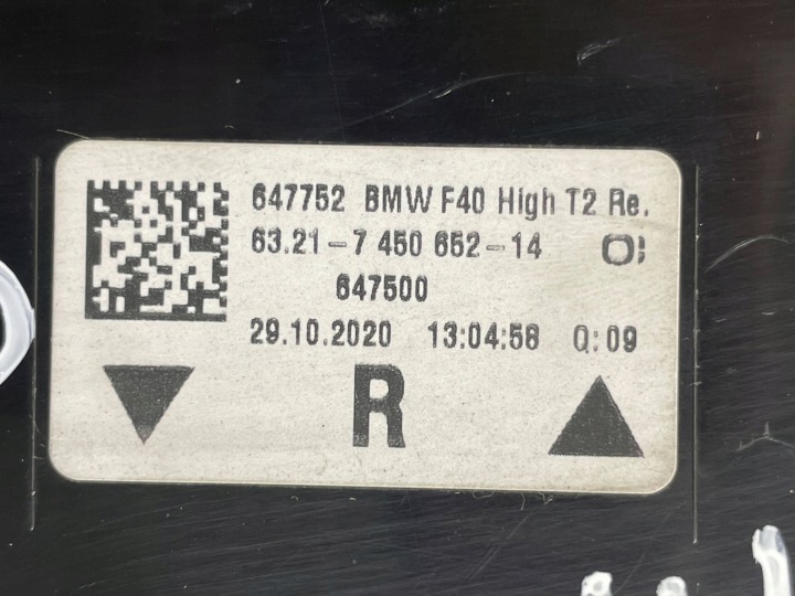 BMW OE 7450643 7450644 7450651 7450652 1' F40 PHARES PHARE ARRIÈRE ARRIÈRE ENSEMBLE