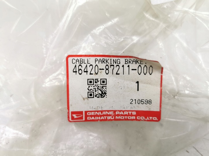 CÂBLE FREIN STATIONNEMENT VERS DAIHATSU CUORE L201 OE 46420-87211