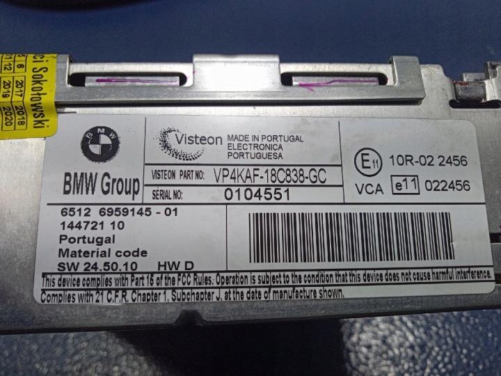 BMW 1 E87 LCI LIFT RADIO D'USINE BUSINES CD 6959145