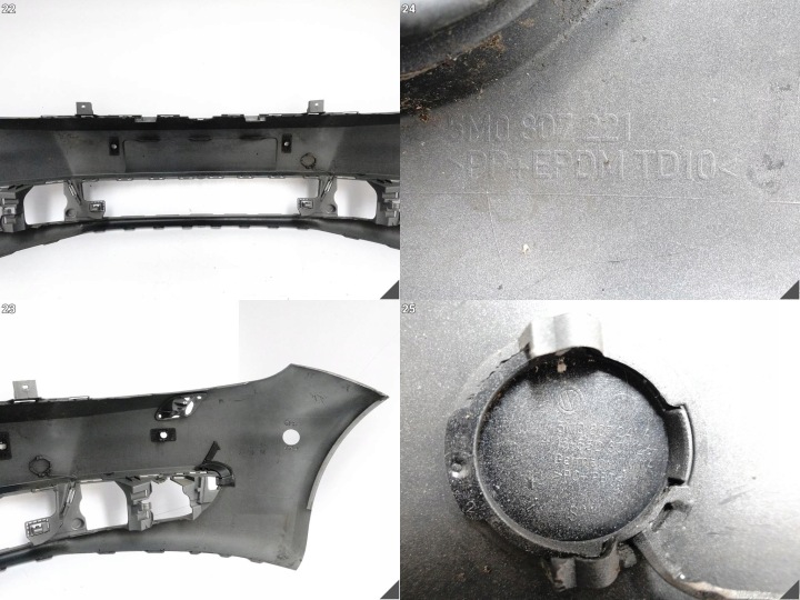 VW GOLF PLUS LIFT 09-14 ORDINAIRE PARE-CHOCS PARE-CHOCS AVANT (6XPDC/SRPYSKI)