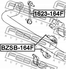 FEBEST 1623-164F BARRA / WSPORNIK, ESTABILIZADOR 