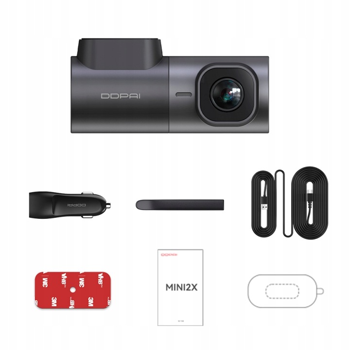 DDPAI MINI2X ENREGISTREUR VIDÉO CAMÉRA AUTOMOBILE 2K QHD WIFI BT5.0 AVEC APP
