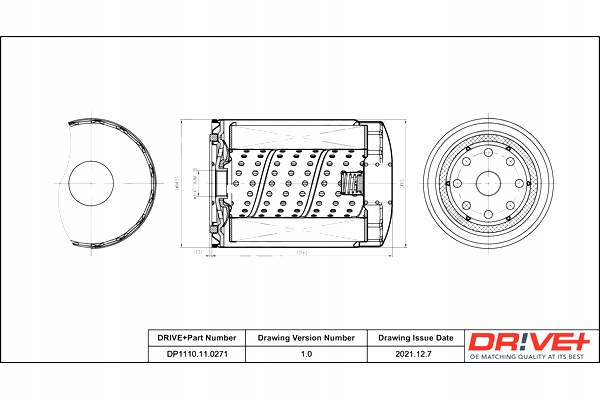 DRIVE+ FILTRO ACEITES TOYOTA DIESEL 3.4 80-83 LAN D CRUISER SOFTTOP 