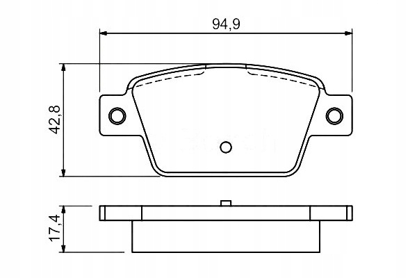 PADS BRAKE FIAT BRAVO II 07- REAR (!) BOSCH BOS 0986494536 photo 5 - milautoparts-fr.ukrlive.com