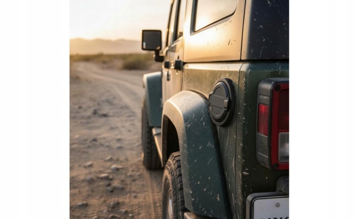ALUMINIUM PORTES GOULOTTE DE REMPLISSAGE CARBURANTS VERS JEEP WRANGLER
