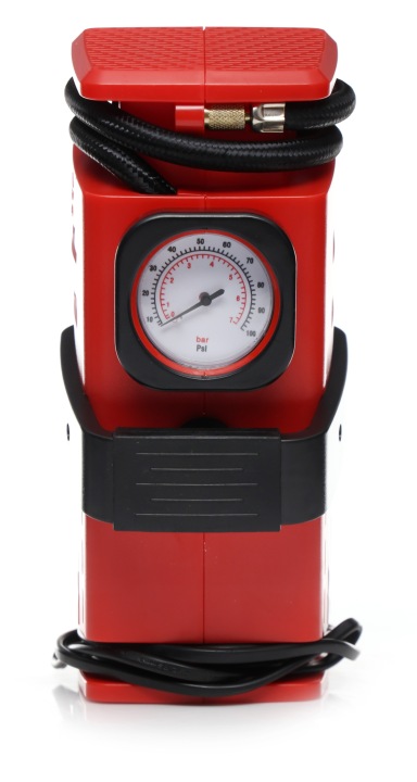 COMPRESSEUR AUTOMOBILE COMPRESSEUR POMPE ROUES 12/230V LED MENOMETR 98W 7BAR