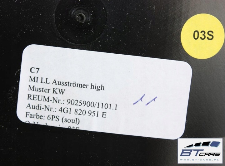 AUDI A7 GRILLES DÉFLECTEURS AIR CONSOLES 4G8820902A 4G1820901 4G1820951E KRAT