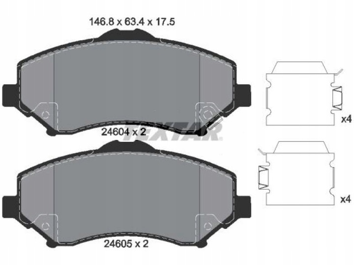 ZAPATAS PARTE DELANTERA DODGE JOURNEY 2.0-3.6 08-15 NITRO 2.8-4.0 06-12 