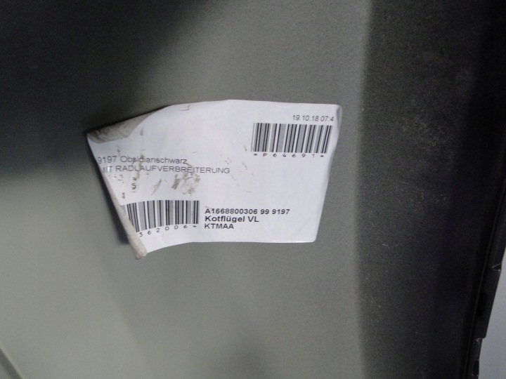 MERCEDES GL GLS 166 AILE AVANT GAUCHE 197 A1668802700 A1668846122 AMG