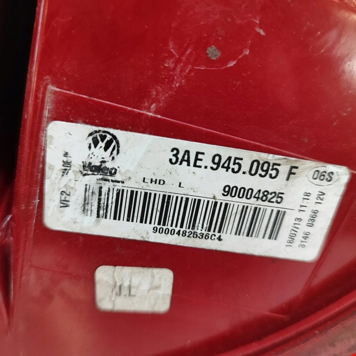 VW PASSAT B7 362 GAUCHE ARRIÈRE LANTERNE 2012