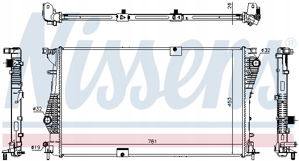 NISSENS RADIATEUR MOTEUR EAU NISSAN PRIMASTAR OPEL VIVARO A RENAULT