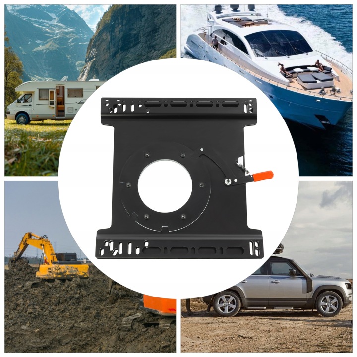 SUPPORT SIÈGES LATÉRAL CONDUCTEUR RV OBROT À 360° SIÈGE DE ROTATION FIXATION CARROSSERIE PLAQUE T5T6